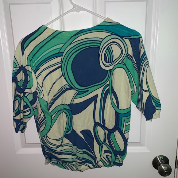 Funky Cropped Cardigan with Mid Sleeves - Picture 5 of 5